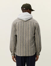 Afbeelding in Gallery-weergave laden, LES DEUX Lennon Wool Pinstripe Overshirt | Grey Melange