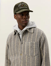 Afbeelding in Gallery-weergave laden, LES DEUX Lennon Wool Pinstripe Overshirt | Grey Melange