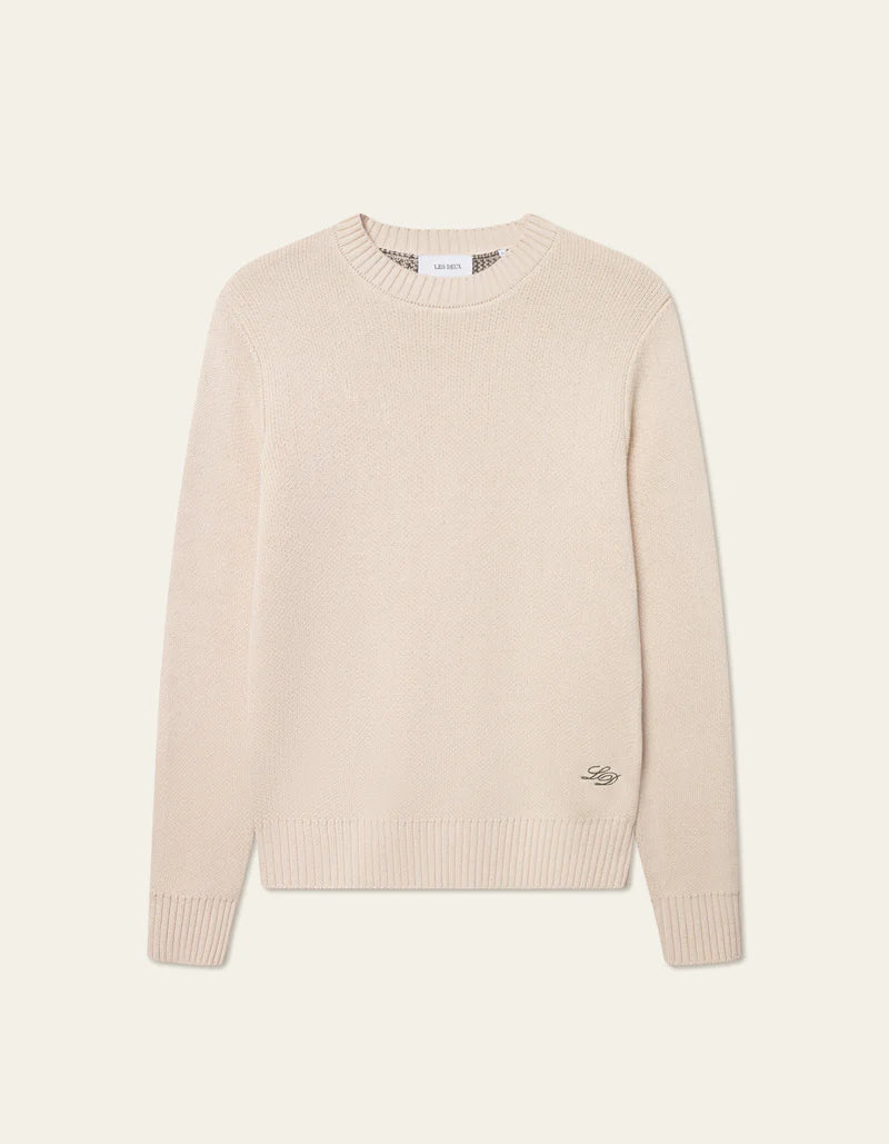 LES DEUX Danton Crewneck Knit | Ivory