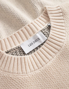 LES DEUX Danton Crewneck Knit | Ivory