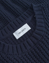 Afbeelding in Gallery-weergave laden, LES DEUX Alvin Waffle Crewneck Knit | Dark Navy