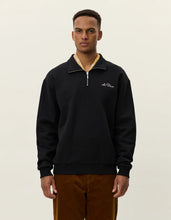 Afbeelding in Gallery-weergave laden, LES DEUX Crew Half-Zip Sweatshirt Black