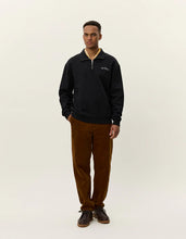 Afbeelding in Gallery-weergave laden, LES DEUX Crew Half-Zip Sweatshirt Black