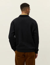 Afbeelding in Gallery-weergave laden, LES DEUX Crew Half-Zip Sweatshirt Black