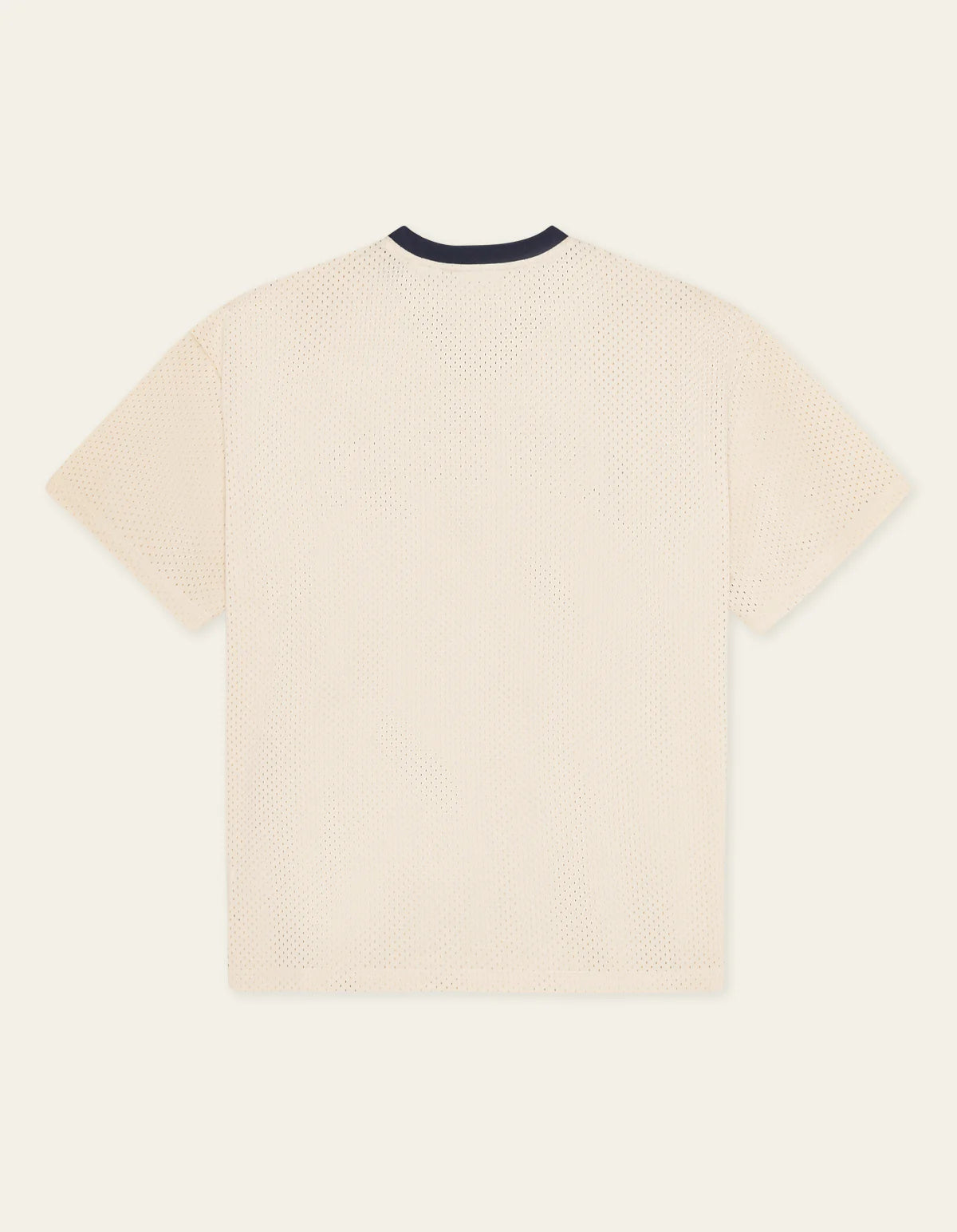 LES DEUX Bronson Mesh T-Shirt Eggnog White
