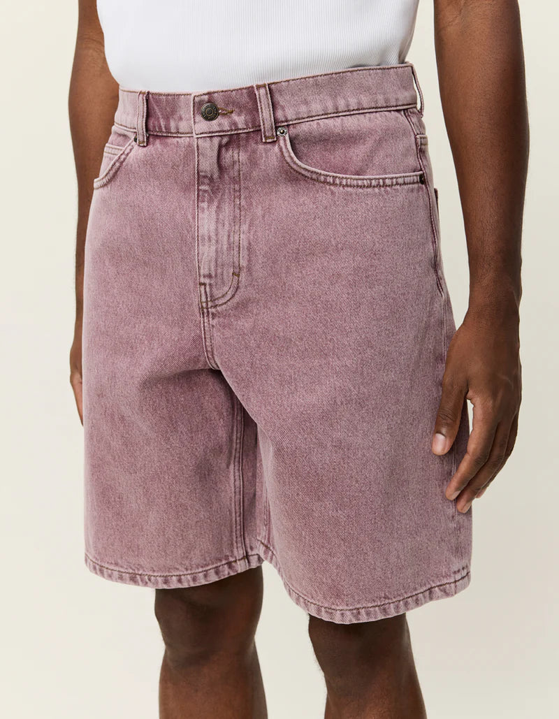 LES DEUX Ryder Light Pink Denim Shorts Light Pink