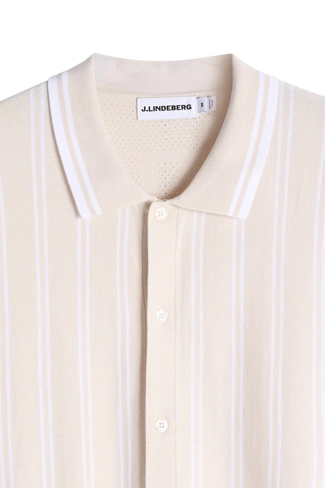 J.LINDEBERG RUE KNIT SS SHIRT Moonbeam