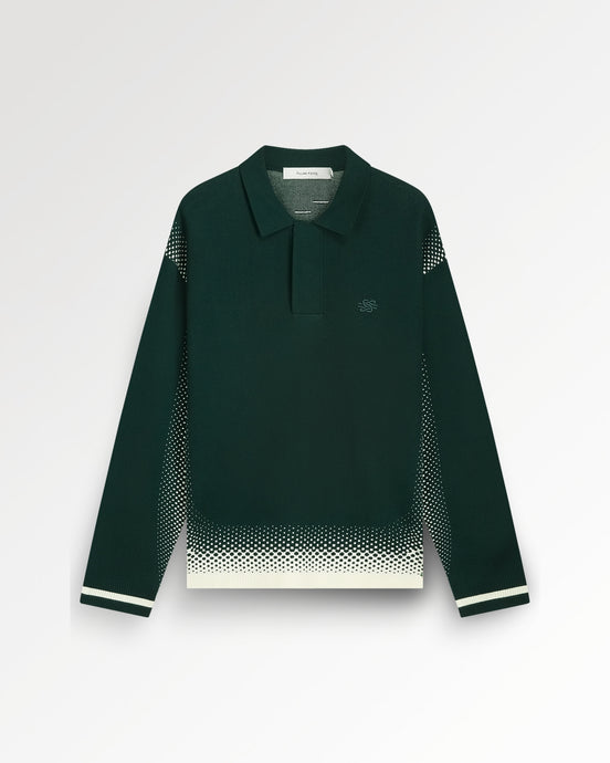 FILLING PIECES KNIT SHIRT RUGBY  Pine