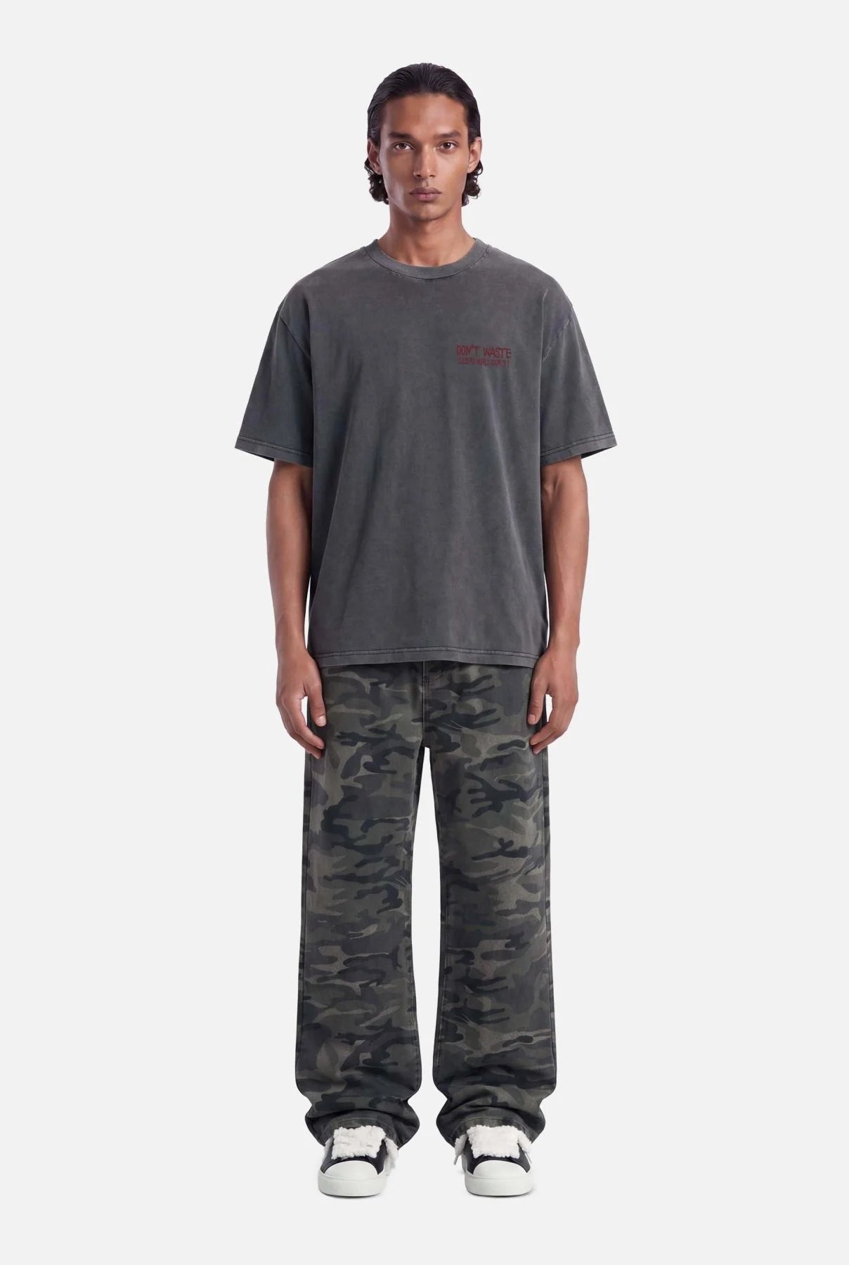 DON’T WASTE CULTURE JOVI T-SHIRT | WASHED BLACK
