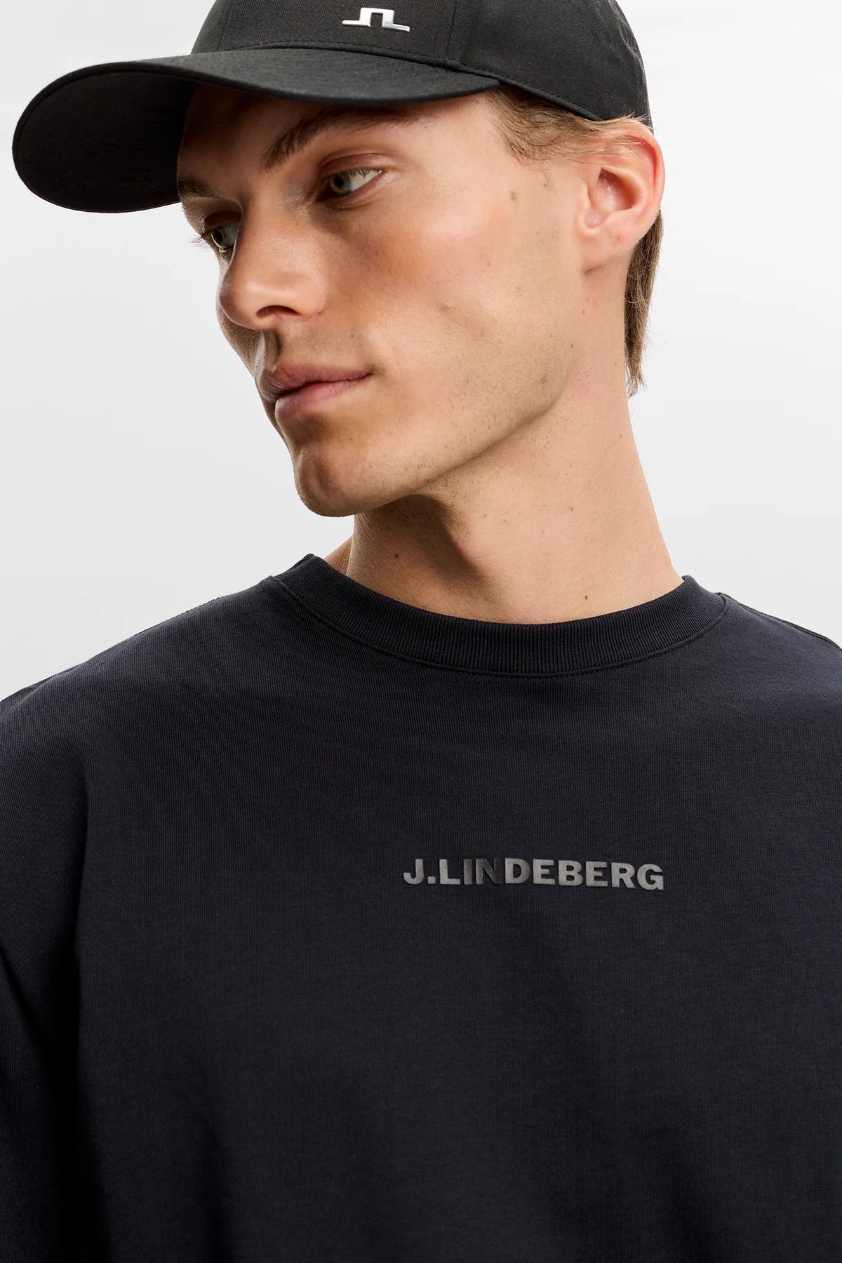 J.LINDEBERG Hale Heavy Logo T-shirt Black