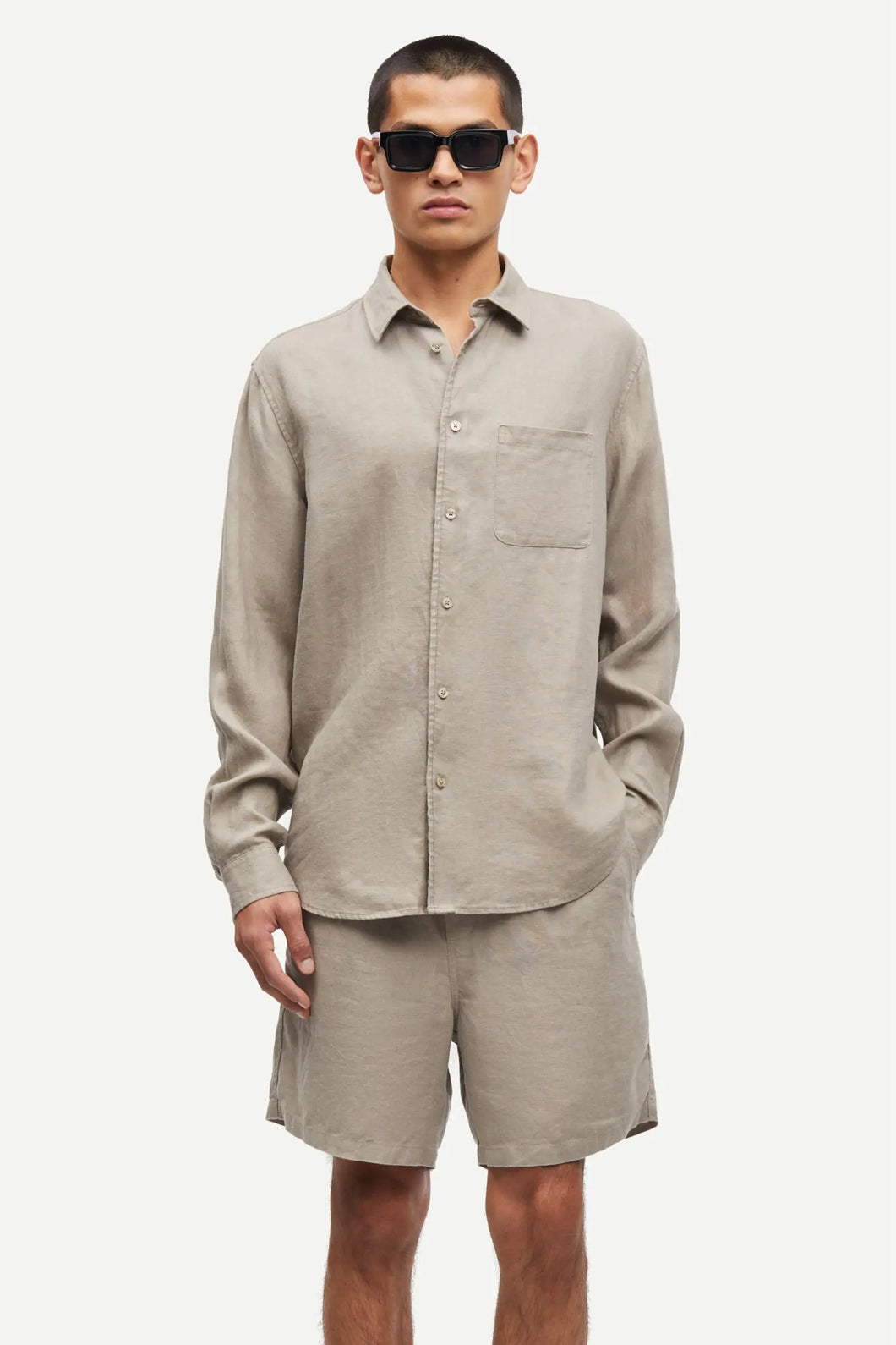 SAMSOE SAMSOE LIAM NF SHIRT 14329 Greige