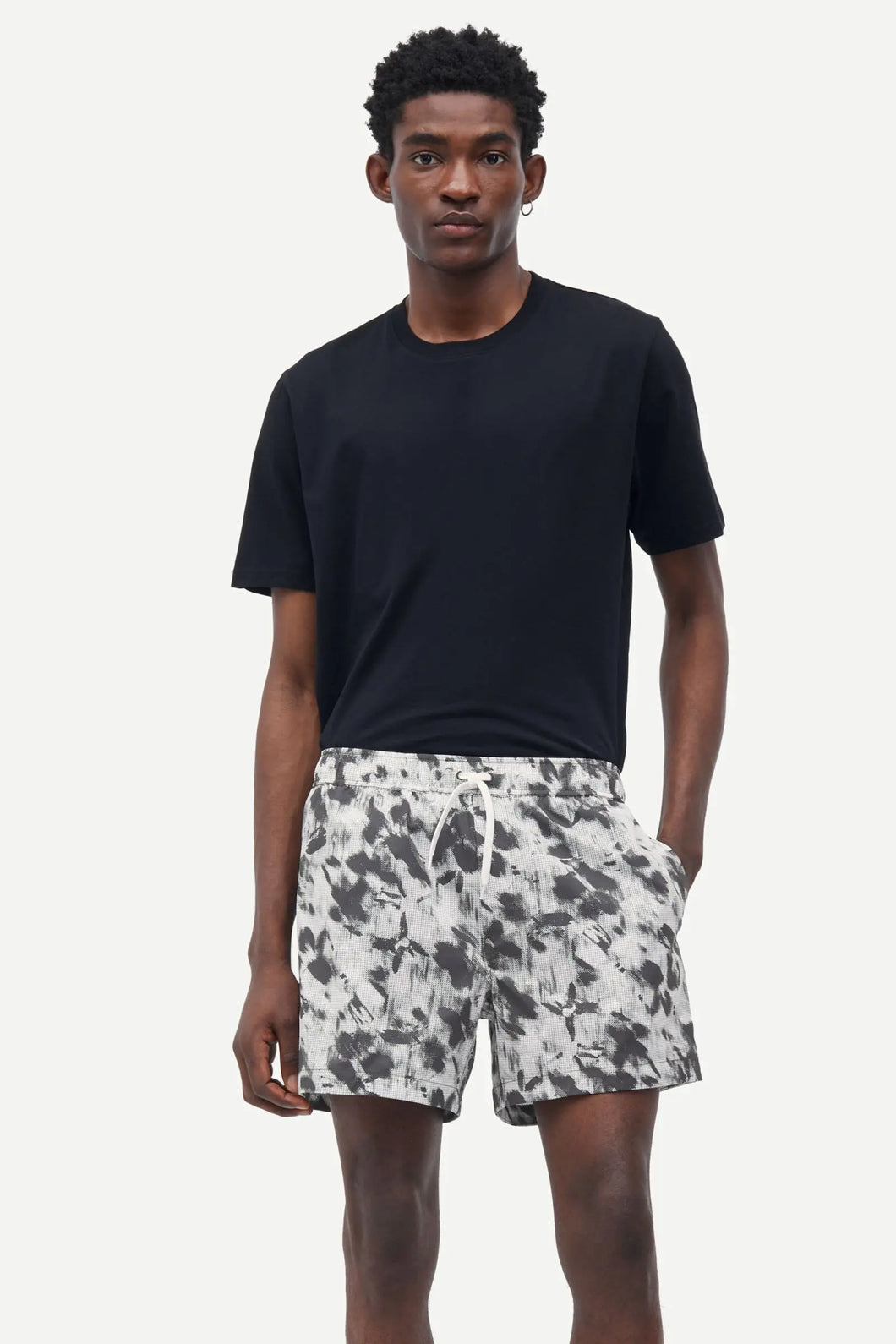 SAMSOE SAMSOE MOSES SWIM SHORTS AOP 14702 Blurred Flower Beluga