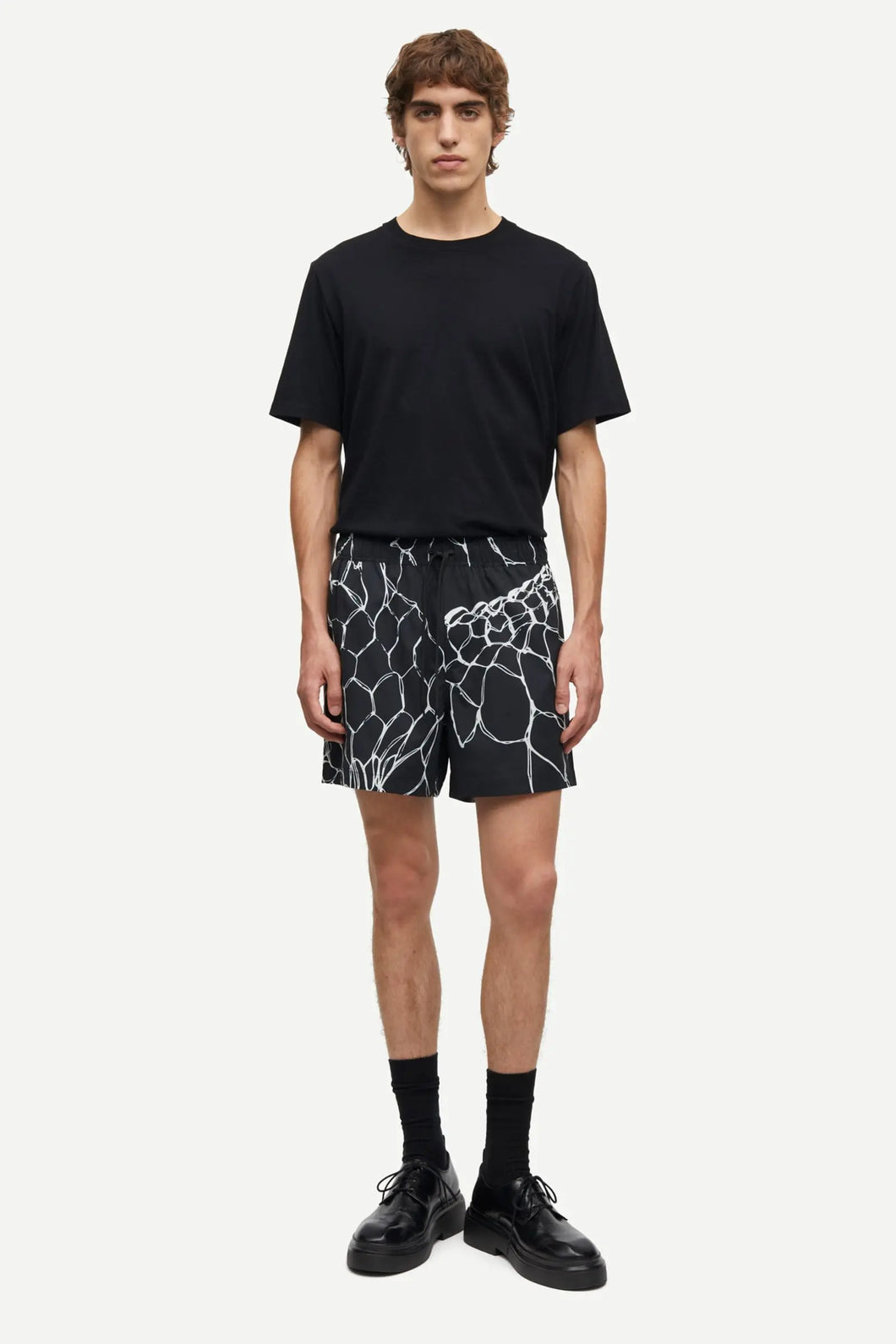 SAMSOE SAMSOE MOSES SWIM SHORTS AOP 14702 Wire Print