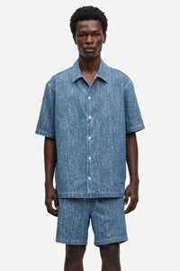 SAMSOE SAMSOE SAAYO X SHIRT 15240 Washed Denim