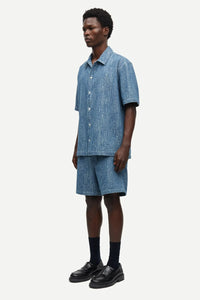 SAMSOE SAMSOE SAAYO X SHIRT 15240 Washed Denim