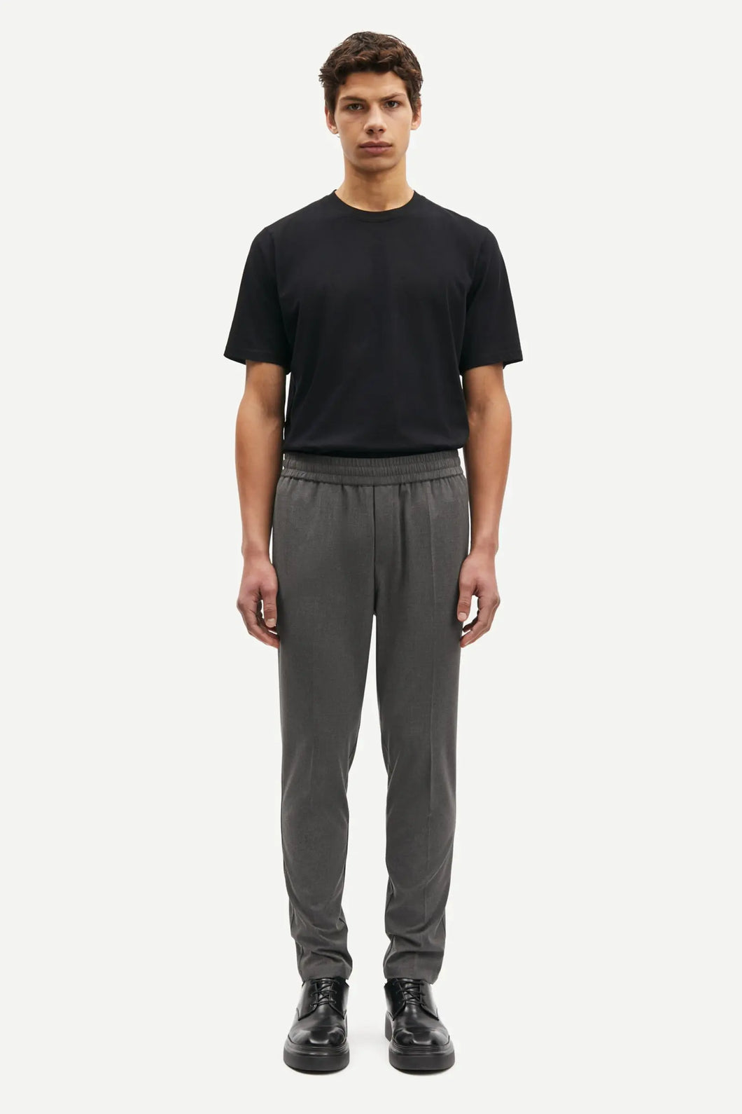 SAMSOE SAMSOE SASMITHY TROUSERS 15346 Dark Grey Mel.