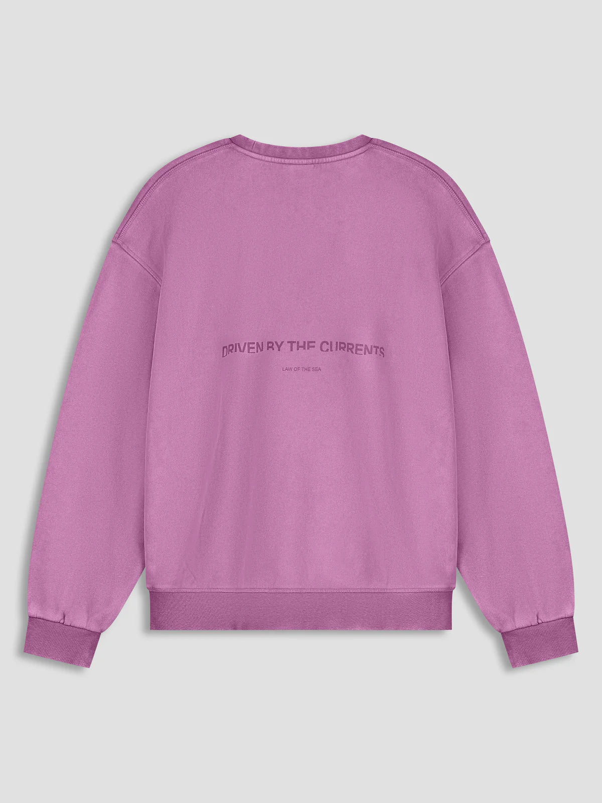 LAW OF THE SEA TORRIA GARMENT DYED SWEAT CREWNECK Mulberry