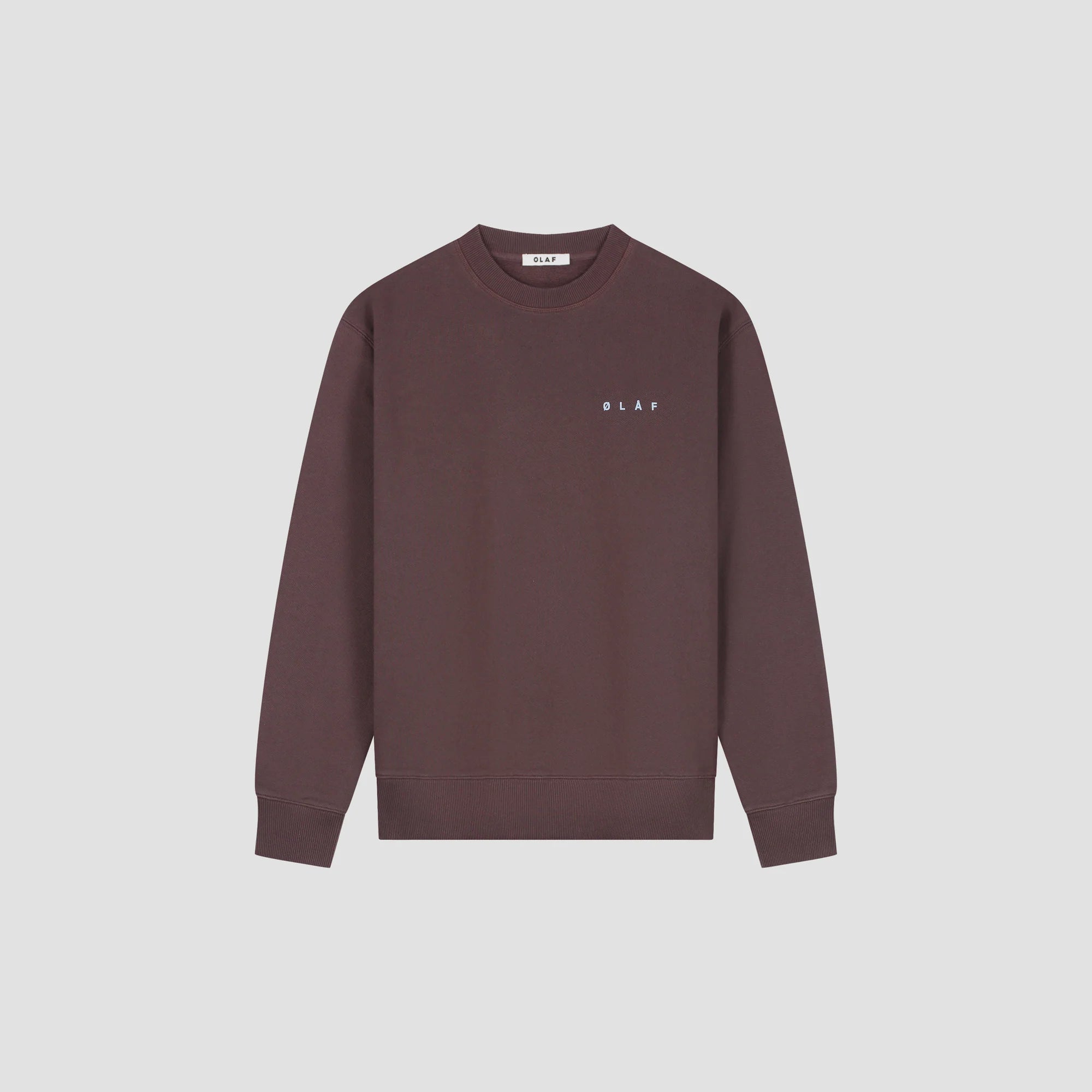OLAF LASSO FACE CREWNECK - CHOCOLATE PLUM