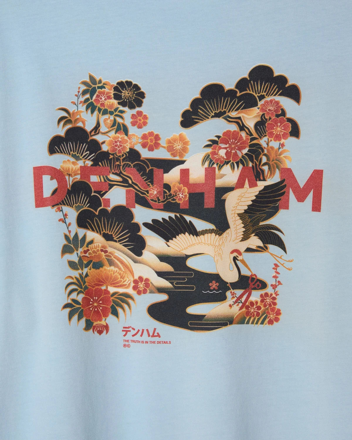 DENHAM KANSAI GRAPHIC TEE Blue