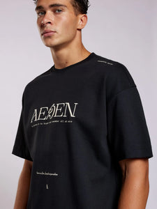 AEDEN FLORENT TEE | BLACK