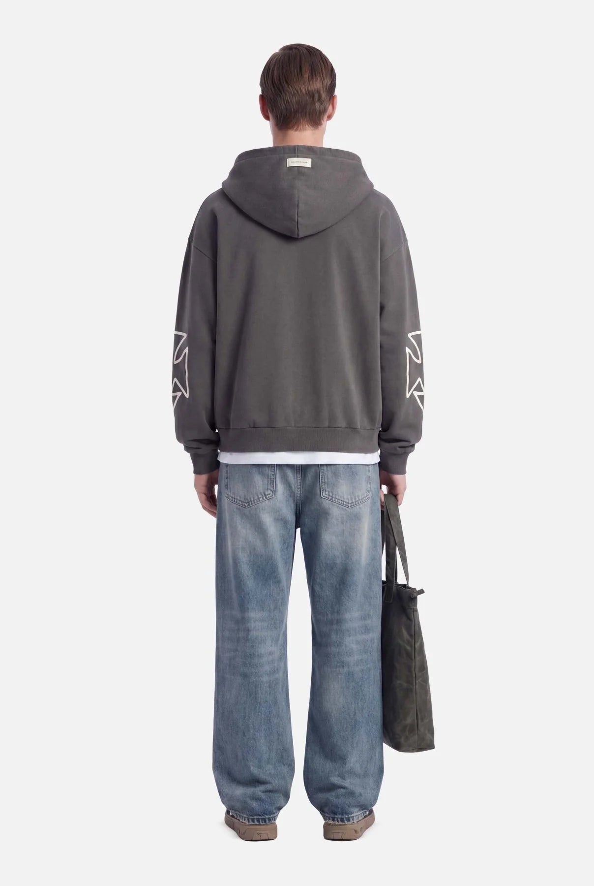 DON’T WASTE CULTURE VELO ZIPPER HOODIE | GREY