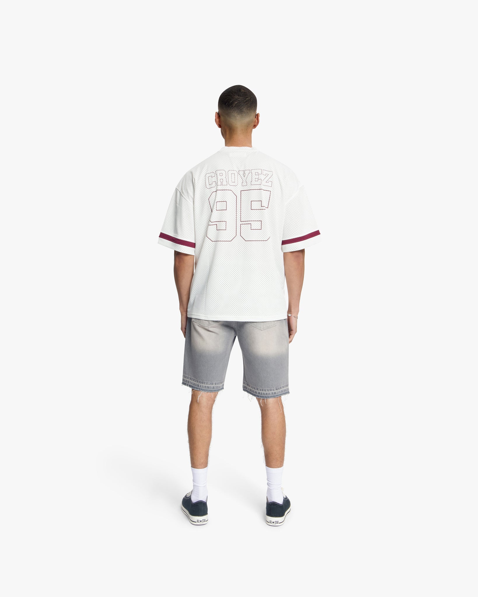 CROYEZ M MESH JERSEY Off-White/Cherry