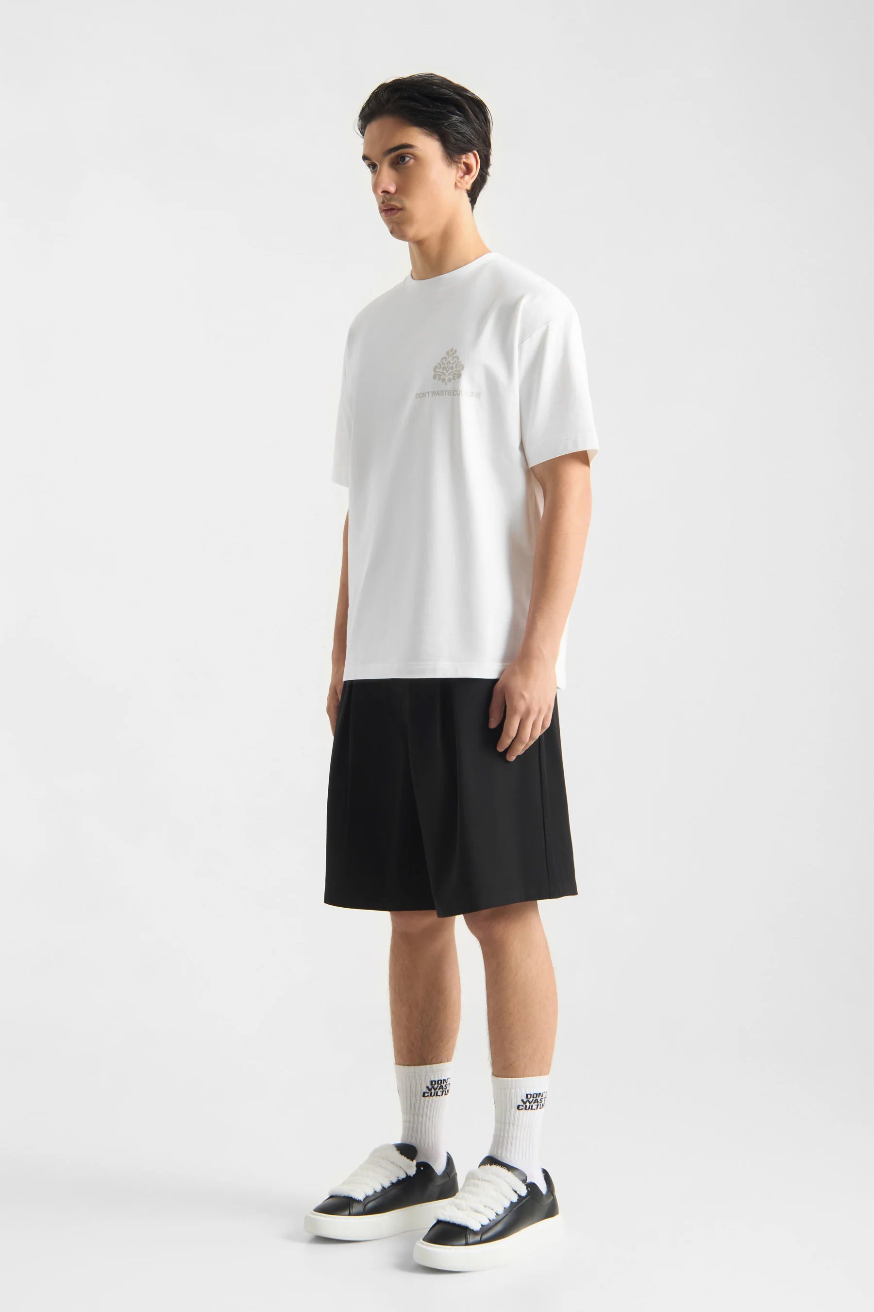 DON’T WASTE CULTURE HILDARA JORTS | BLACK
