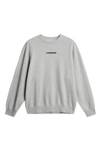 J.LINDEBERG CALLAN CREW NECK | LIGHT GREY MELANGE