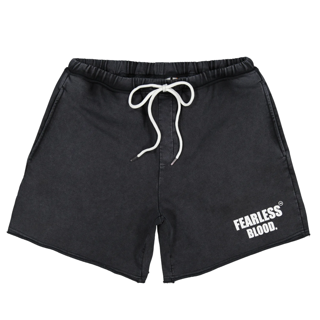 FEARLESS BLOOD LEADER CLUB SHORT WASHED Deep Black