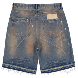 FEARLESS BLOOD DENIM SHORT Tinted Mid Blue