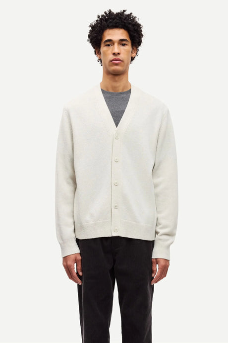SAMSOE SAMSOE SAPATRIK CARDIGAN 132 | Silver Birch
