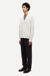 SAMSOE SAMSOE SAPATRIK CARDIGAN 132 | Silver Birch