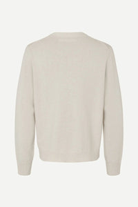 SAMSOE SAMSOE SAPATRIK CARDIGAN 132 | Silver Birch