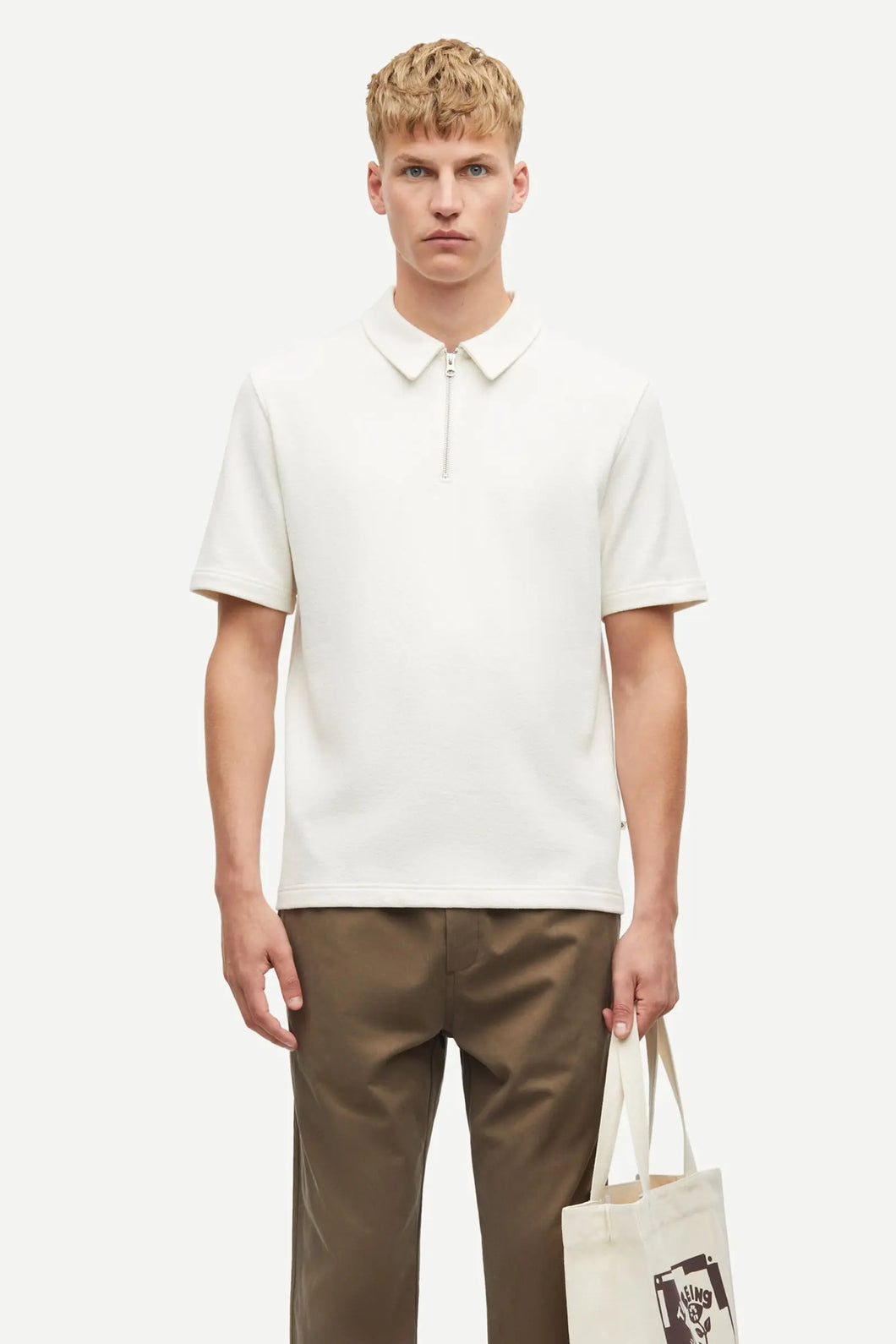 SAMSOE SAMSOE SAOLLI HZ POLO 15513 Clear Cream