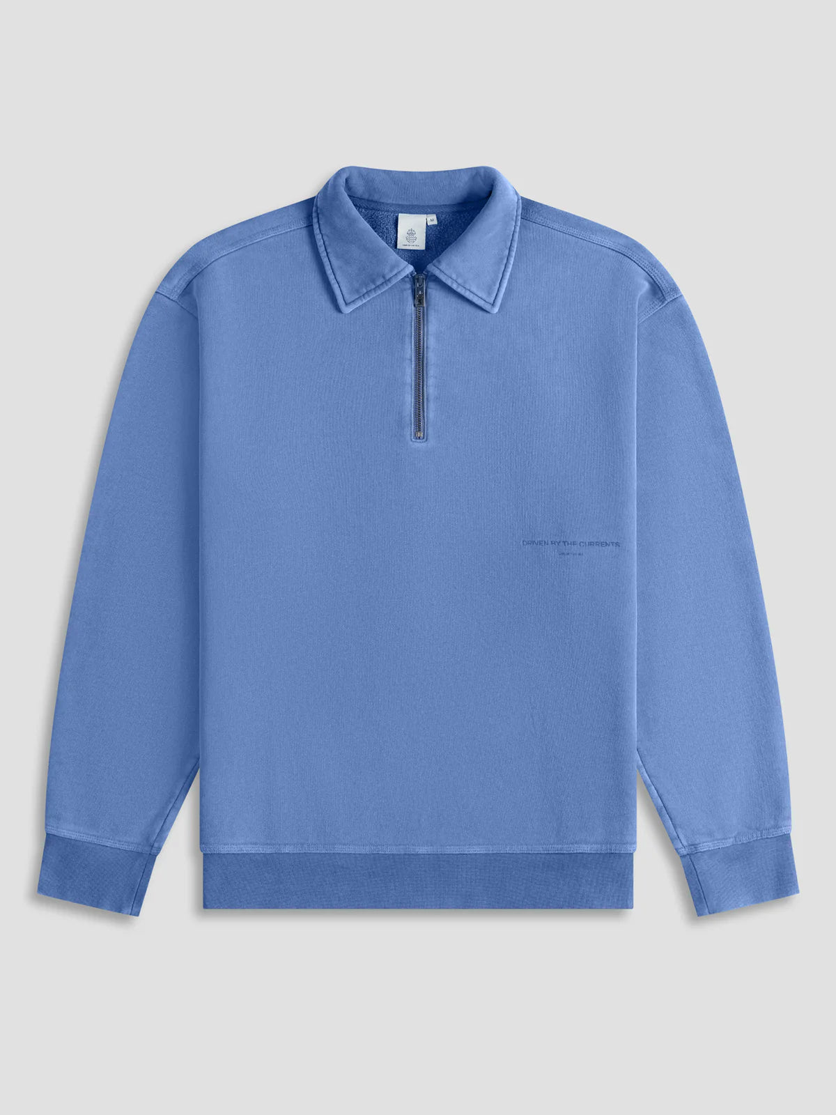 RUSK GARMENT DYED SWEAT POLO Dutch Blue