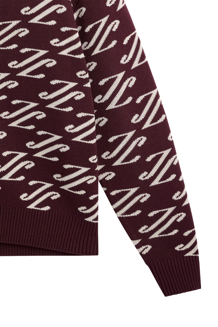 J.LINDEBERG DENNY JACQUARD CARDIGAN | Winetasting