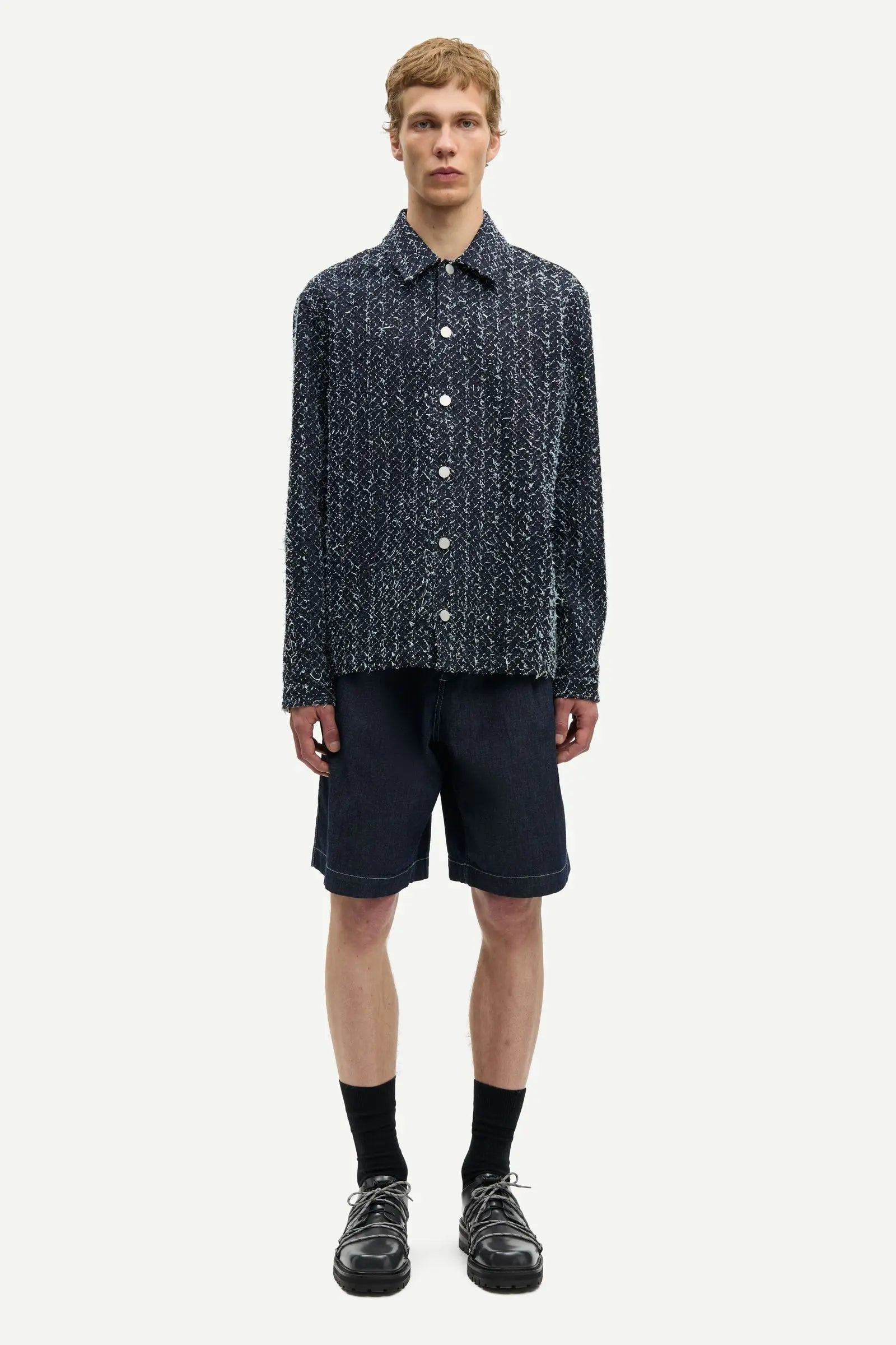 SAMSOE SAMSOE SACASTOR X OVERSHIRT 15967 Indigo Floss