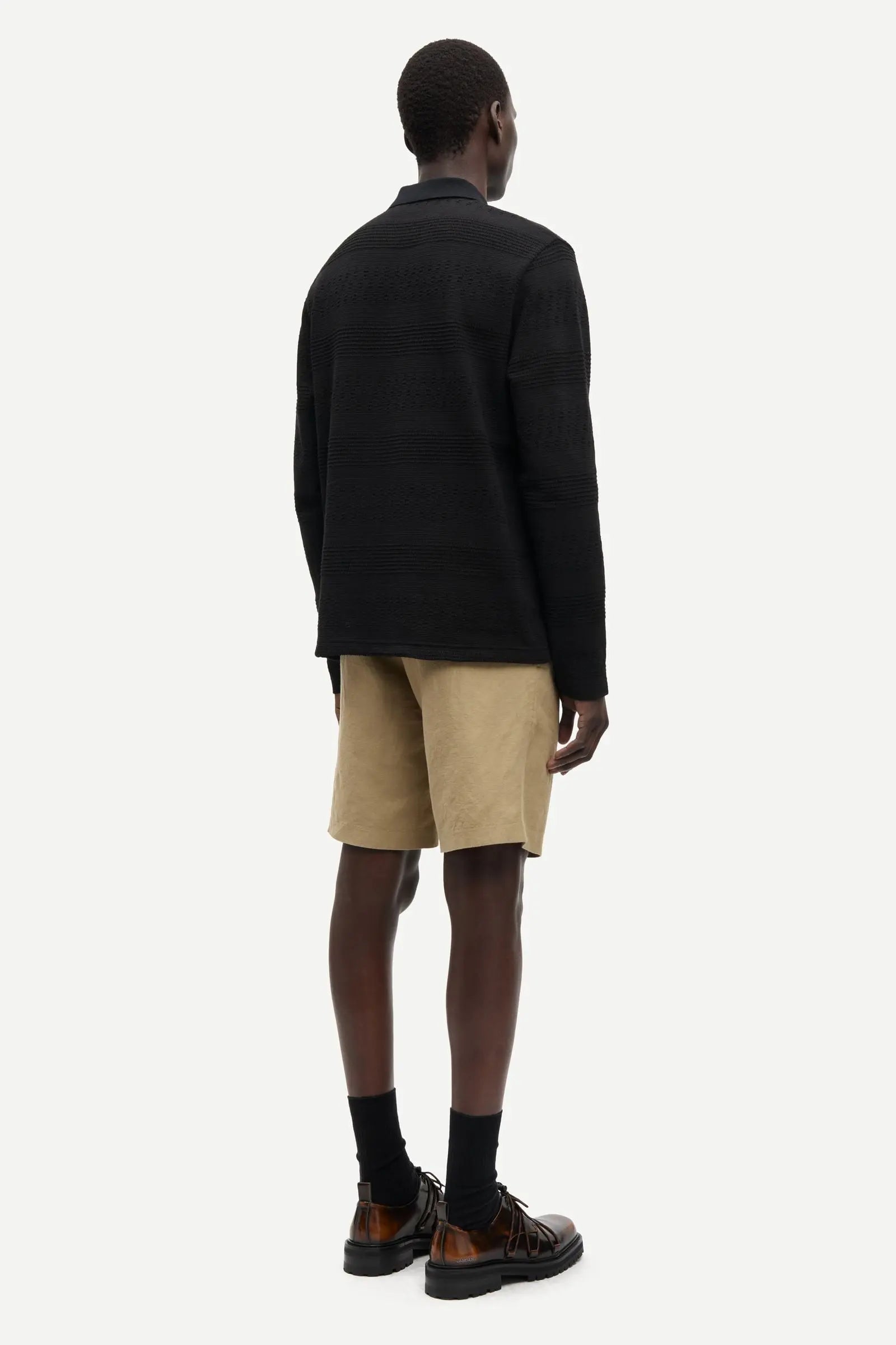 SAMSOE SAMSOE SABRUNO LS POLO 15918 Black
