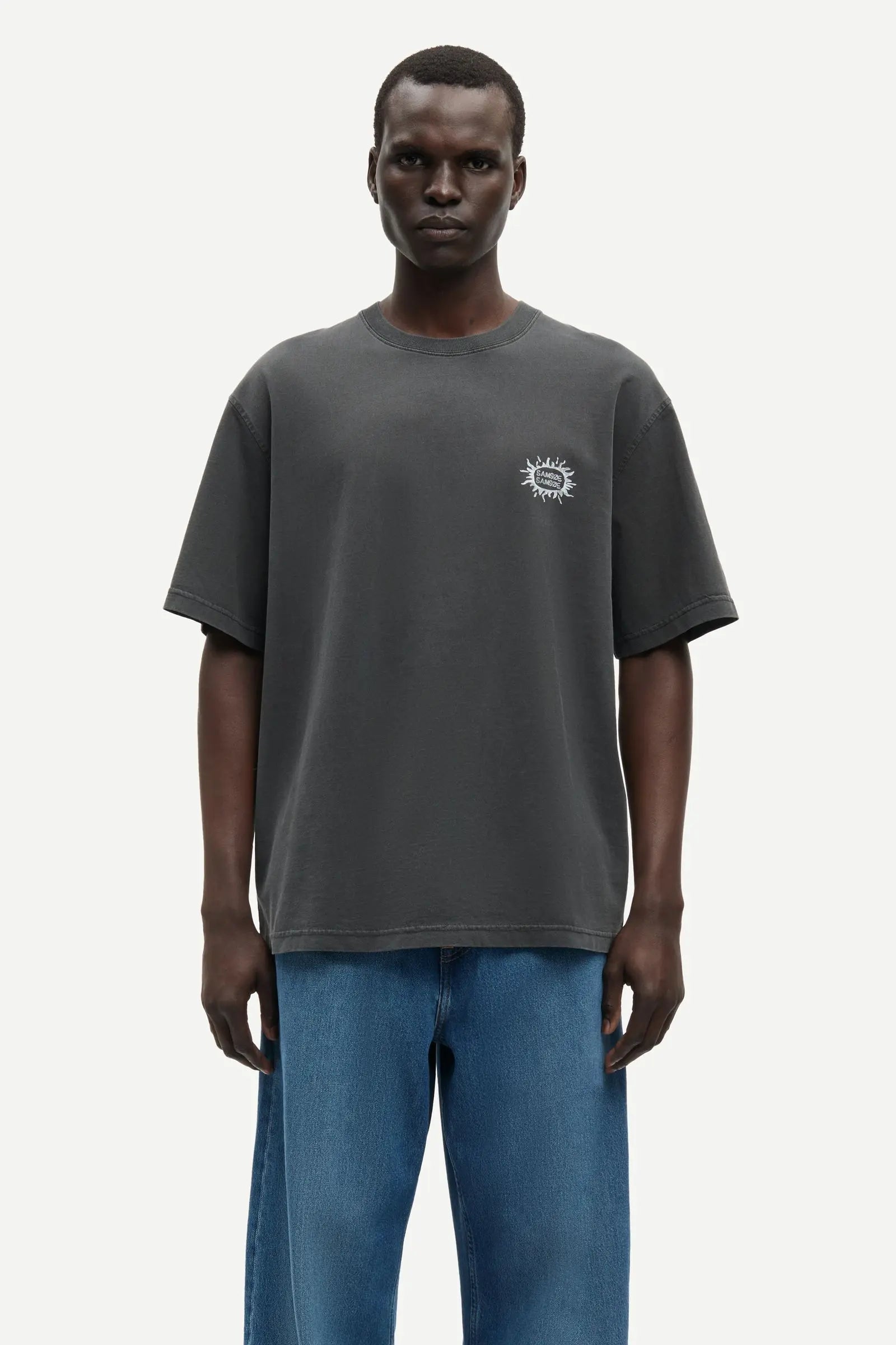 SAMSOE SAMSOE SAGERGEI T-SHIRT 15489 Black Tanline