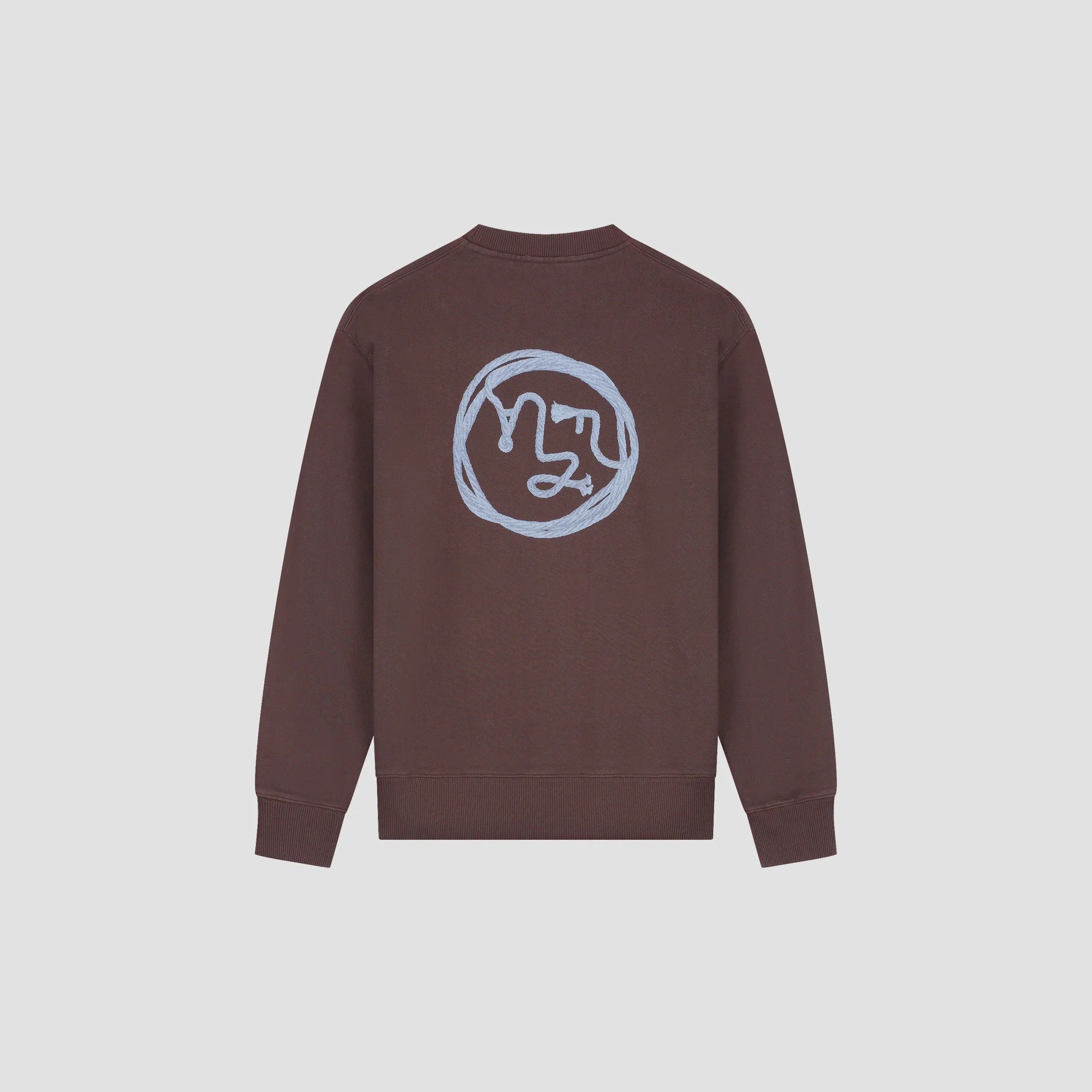 OLAF LASSO FACE CREWNECK - CHOCOLATE PLUM