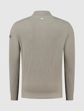 Afbeelding in Gallery-weergave laden, PURE WHITE Ribbed Knit Zip Cardigan Taupe