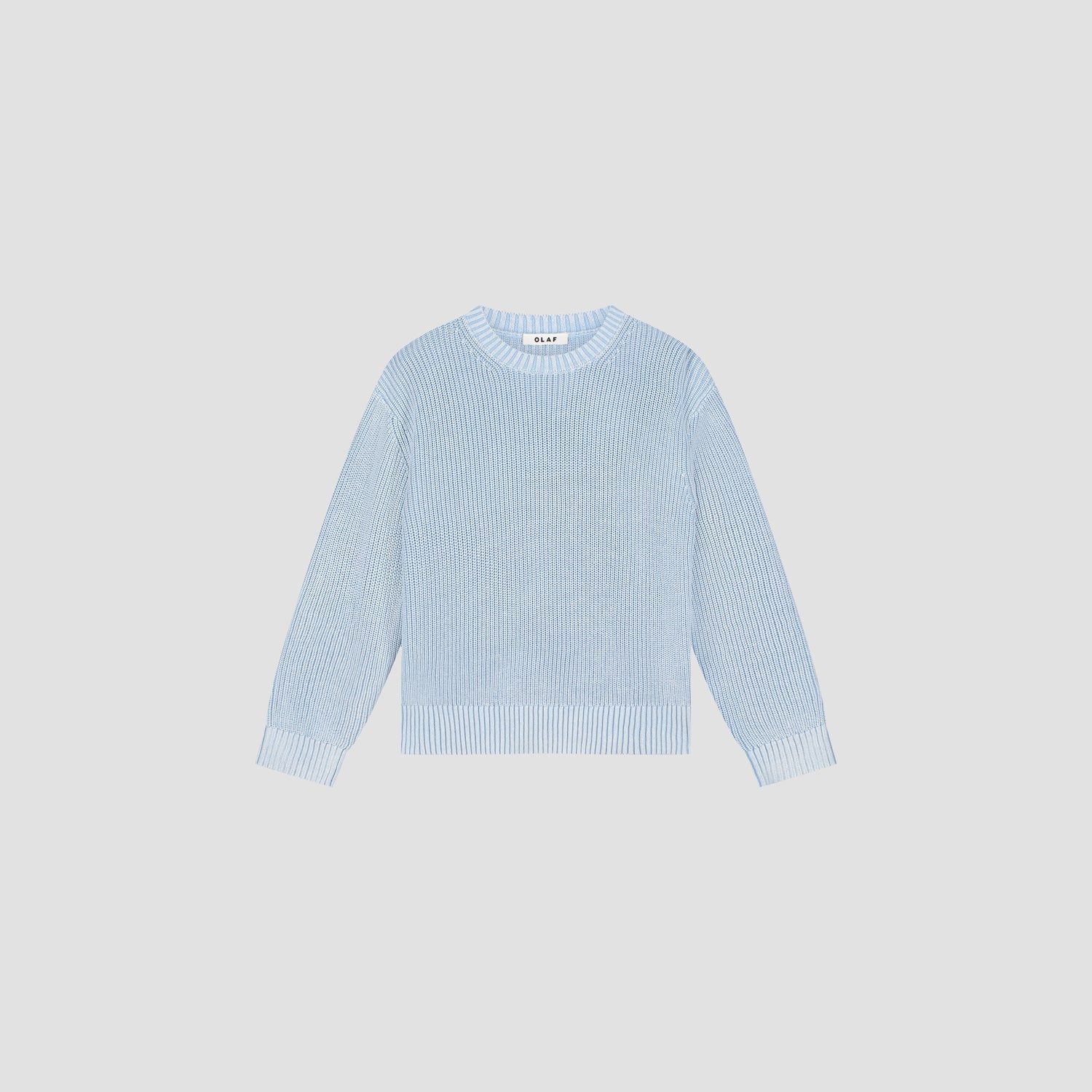 OLAF WASHED KNITTED ESSENTIAL CREW NECK - WINDSURFER