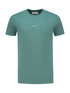 PURE PATH Essential Logo T-shirt Faded Green