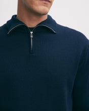 Afbeelding in Gallery-weergave laden, GOOD PEOPLE Kamark Zipper Knit Navy
