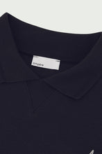 Afbeelding in Gallery-weergave laden, AMPÈRE Gijs Jacquard L/S Polo Pirate | Black