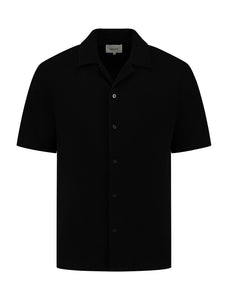 PURE PATH Short Sleeve Honeycomb Shirt Black