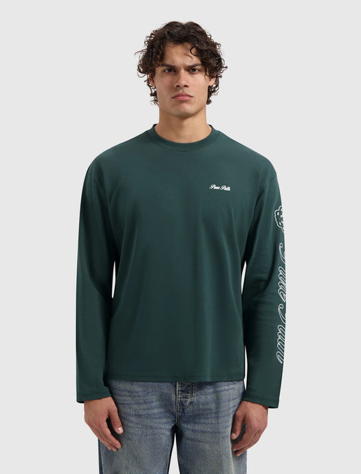 PURE PATH ESSENCE OF LIFE LONGSLEEVE T-SHIRT Dark Green