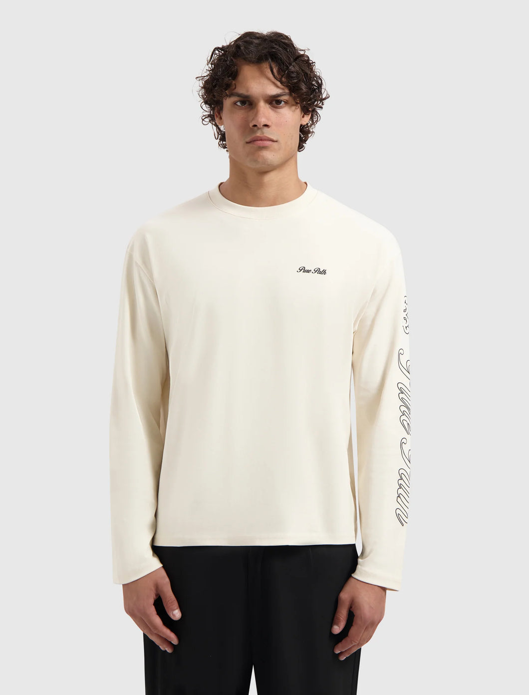PURE PATH ESSENCE OF LIFE LONGSLEEVE T-SHIRT Ecru