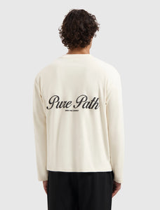 PURE PATH ESSENCE OF LIFE LONGSLEEVE T-SHIRT Ecru