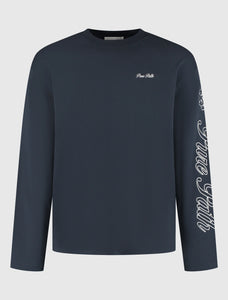 PURE PATH ESSENCE OF LIFE LONGSLEEVE T-SHIRT Dark Navy